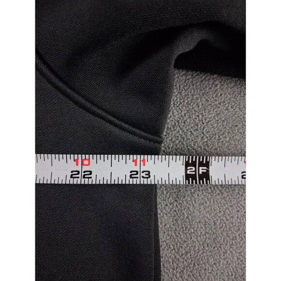 Adidas ClimaWarm Men’s Full Zip Hoodie Jacket Size Large Black Gray Fleece - Picture 11 of 13